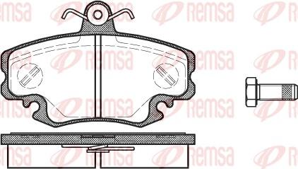 Remsa 0141.10 - Brake Pad Set, disc brake parts5.com