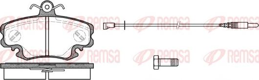 Remsa 0141.30 - Fékbetétkészlet, tárcsafék parts5.com