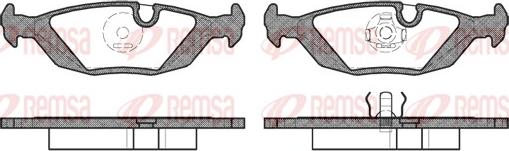 Remsa 0155.00 - Set placute frana,frana disc parts5.com