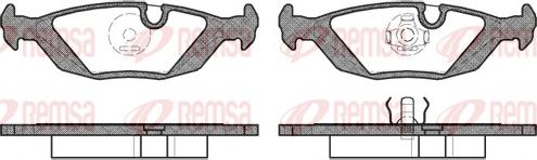 Remsa 0155.10 - Juego de pastillas de freno parts5.com