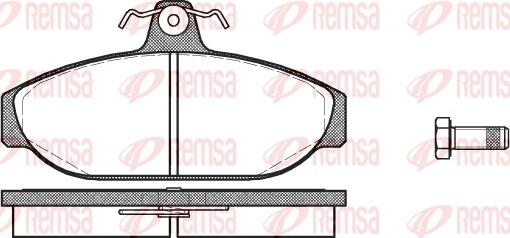 Remsa 0156.00 - Set placute frana,frana disc parts5.com