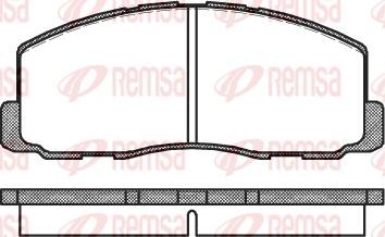 Remsa 0188.00 - Set placute frana,frana disc parts5.com