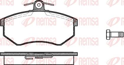 Remsa 0134.00 - Set placute frana,frana disc parts5.com