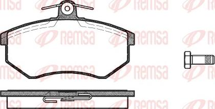 Remsa 0134.10 - Juego de pastillas de freno parts5.com