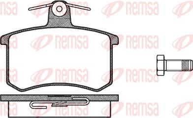 Remsa 0135.00 - Brake Pad Set, disc brake parts5.com