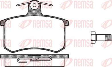 Remsa 0135.10 - Bremsbelagsatz, Scheibenbremse parts5.com