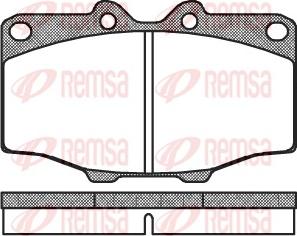 Remsa 0132.00 - Set placute frana,frana disc parts5.com