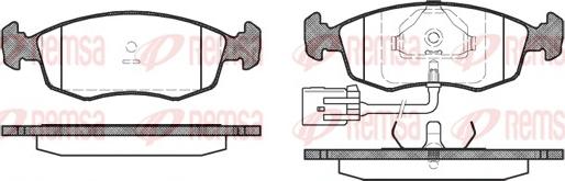 Remsa 0172.22 - Set placute frana,frana disc parts5.com