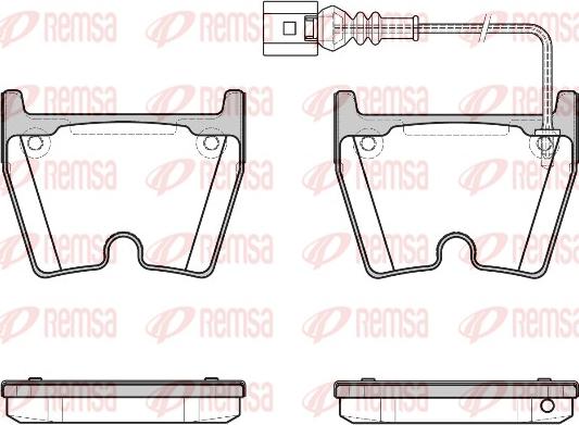 Remsa 0896.11 - Sada brzdových destiček, kotoučová brzda parts5.com