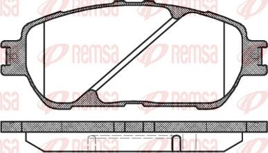 Remsa 0898.00 - Комплект спирачно феродо, дискови спирачки parts5.com