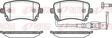 Remsa 0897.11 - Sada brzdových platničiek kotúčovej brzdy parts5.com