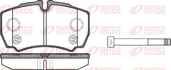 Remsa 0849.10 - Set placute frana,frana disc parts5.com