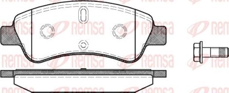 Remsa 0840.10 - Piduriklotsi komplekt,ketaspidur parts5.com