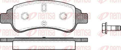 Remsa 0840.30 - Piduriklotsi komplekt,ketaspidur parts5.com