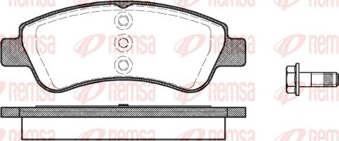 Remsa 0840.20 - Set placute frana,frana disc parts5.com