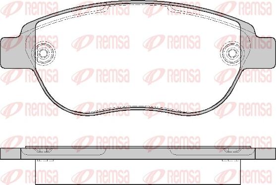 Remsa 0841.00 - Set placute frana,frana disc parts5.com