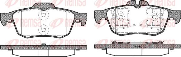 Remsa 0842.60 - Zestaw klocków hamulcowych, hamulce tarczowe parts5.com