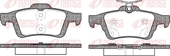 Remsa 0842.70 - Brake Pad Set, disc brake parts5.com