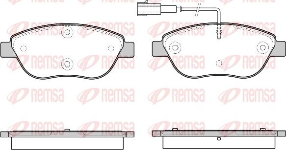 Remsa 0859.45 - Set placute frana,frana disc parts5.com