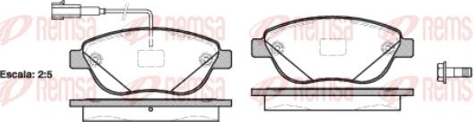 Remsa 0859.12 - Set placute frana,frana disc parts5.com