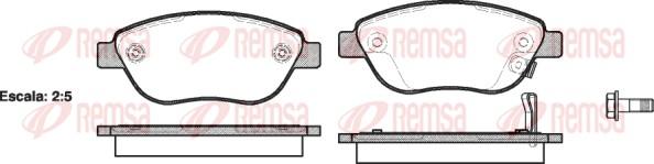 Remsa 0859.21 - Set placute frana,frana disc parts5.com