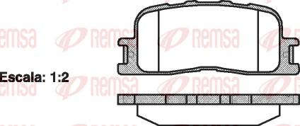 Remsa 0854.00 - Set placute frana,frana disc parts5.com