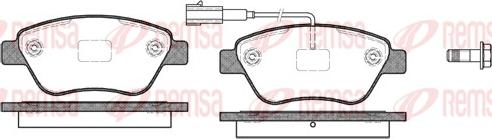 Remsa 0858.11 - Set placute frana,frana disc parts5.com