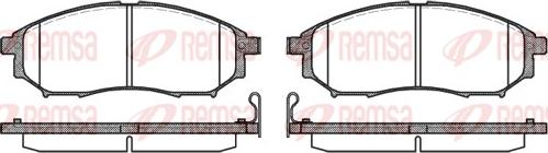 Remsa 0852.14 - Set placute frana,frana disc parts5.com