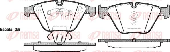 Remsa 0857.10 - Set placute frana,frana disc parts5.com