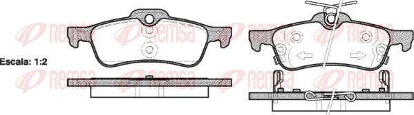 Remsa 0862.02 - Komplet zavornih oblog, ploscne (kolutne) zavore parts5.com