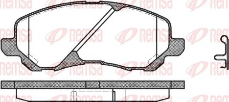 Remsa 0804.02 - Set placute frana,frana disc parts5.com