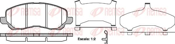 Remsa 0804.31 - Set placute frana,frana disc parts5.com