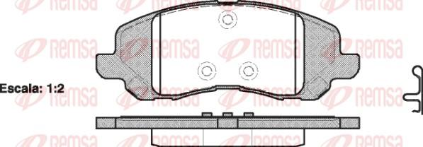 Remsa 0804.20 - Set placute frana,frana disc parts5.com