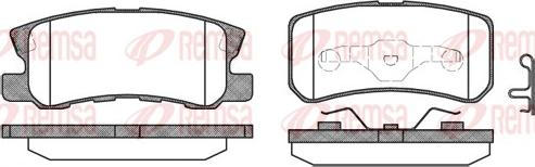 Remsa 0803.02 - Bremsbelagsatz, Scheibenbremse parts5.com