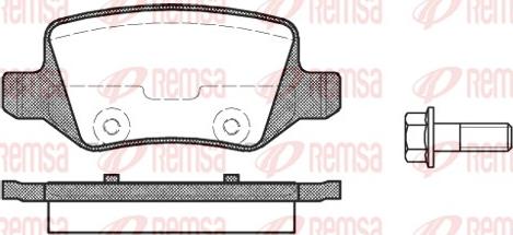 Remsa 0818.00 - Bremsbelagsatz, Scheibenbremse parts5.com