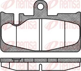 Remsa 0889.00 - Set placute frana,frana disc parts5.com