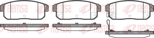 Remsa 0883.11 - Brake Pad Set, disc brake parts5.com