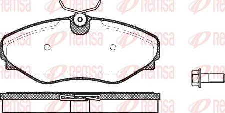 Remsa 0834.20 - Bremsbelagsatz, Scheibenbremse parts5.com