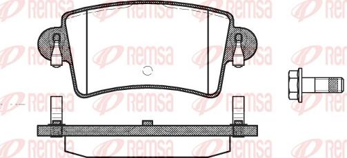 Remsa 0833.00 - Set placute frana,frana disc parts5.com