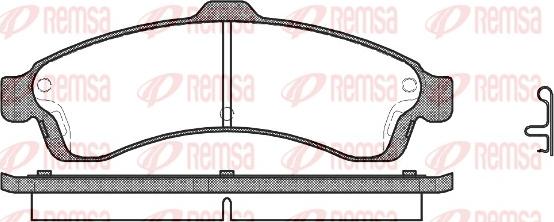 Remsa 0837.02 - Set placute frana,frana disc parts5.com