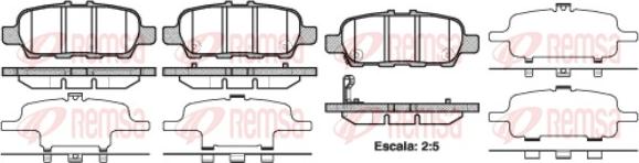 Remsa 0876.41 - Set placute frana,frana disc parts5.com