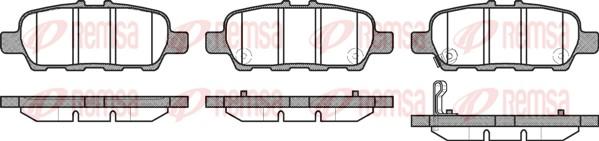 Remsa 0876.31 - Set placute frana,frana disc parts5.com