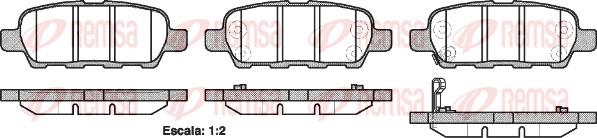 Remsa 0876.21 - Set placute frana,frana disc parts5.com