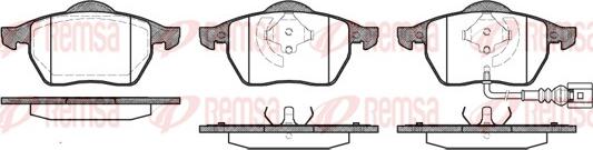 Remsa 0390.41 - Σετ τακάκια, δισκόφρενα parts5.com