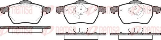 Remsa 0390.50 - Brake Pad Set, disc brake parts5.com