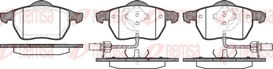 Remsa 0390.52 - Fékbetétkészlet, tárcsafék parts5.com