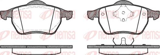 Remsa 0390.00 - Set placute frana,frana disc parts5.com