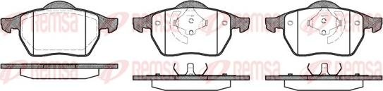 Remsa 0390.01 - Komplet pločica, disk-kočnica parts5.com