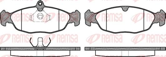 Remsa 0393.00 - Set placute frana,frana disc parts5.com