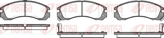 Remsa 0354.02 - Set placute frana,frana disc parts5.com